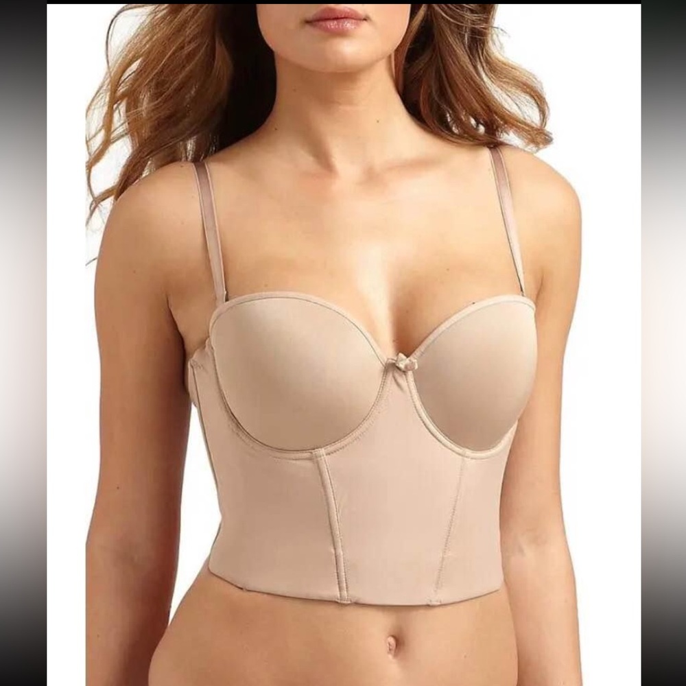 Le Mystere Women's Soiree Short-Line Bustier - Nude, 32DD/E